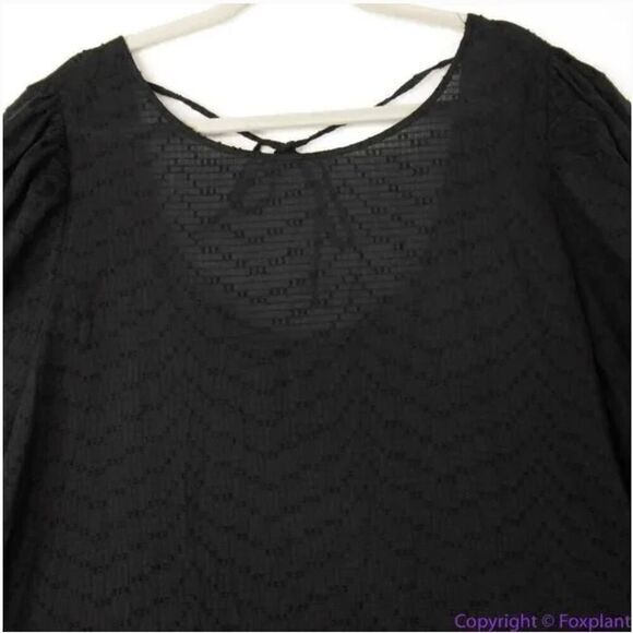NEW Eloquii 100% cotton‎ black Textured Cotton Easy Day Dress, 20 - Picture 5 of 16
